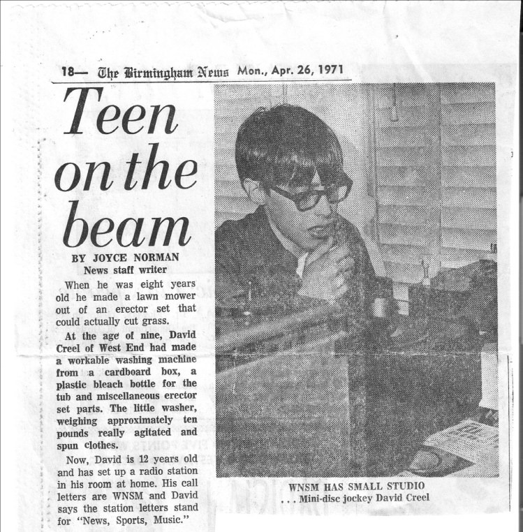 David Creel News Article 26APR71